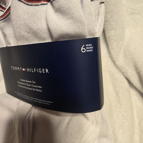 Tommy Hilfiger White Quarter Crew Socks - Picture 3 of 4